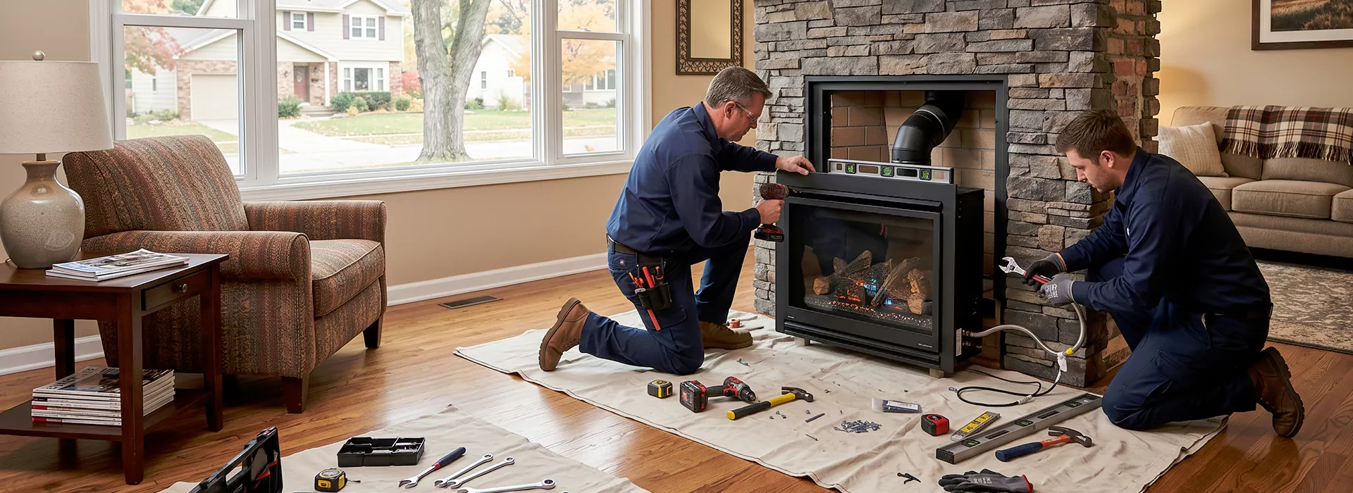 New Fireplace Installation in Schertz