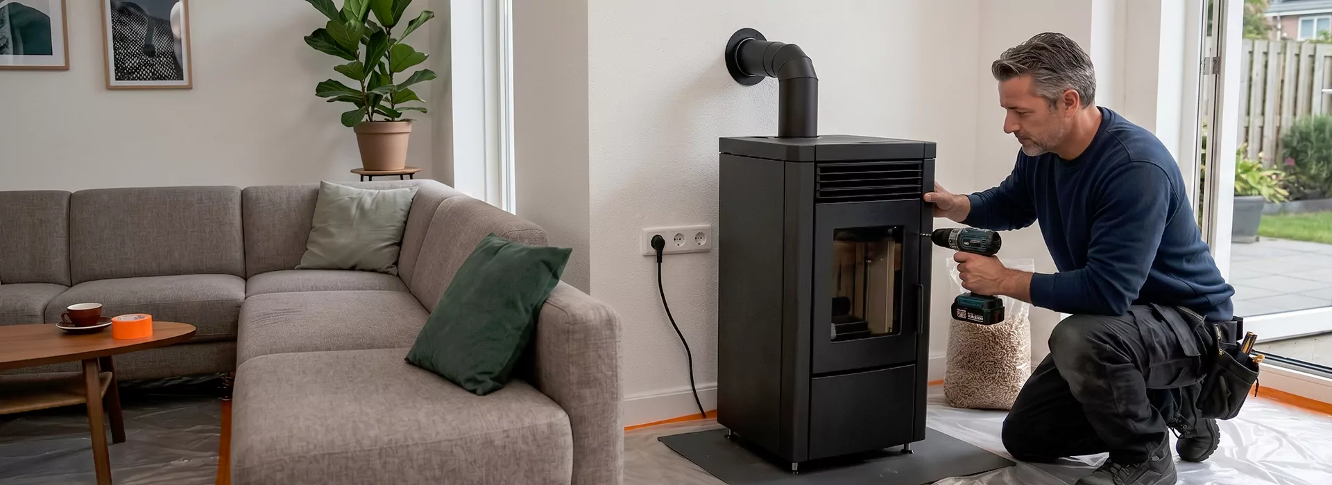 Pellet Stove Chimney Installation in Schertz, TX