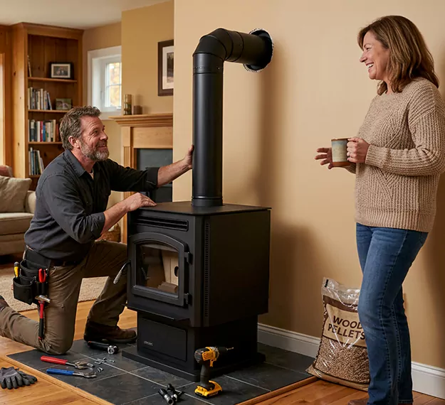 Certified Pellet Fireplace Installation Company: Your Local Pellet Stove Fitting Team in Schertz, TX
