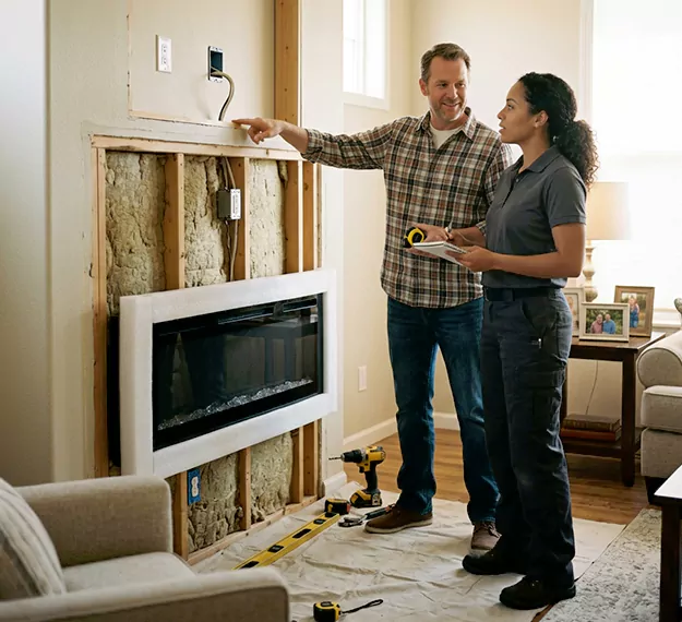 Why Schertz, TX Homeowners Choose Our Electric Fireplace Installation Team?
