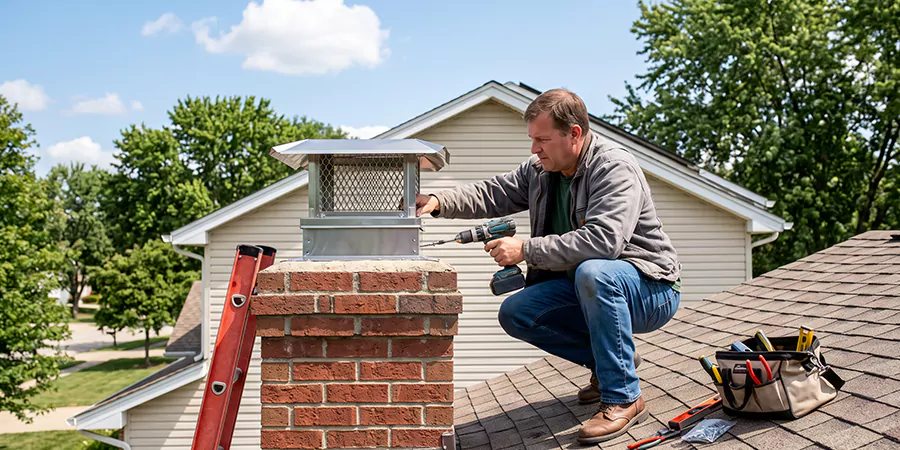 Chimney Top Cover Installation Schertz