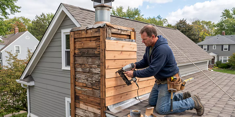 Wood Chimney Chase Repair Schertz