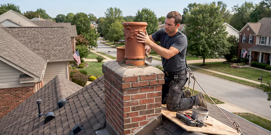 Decorative and Custom Chimney Pot Installation Schertz