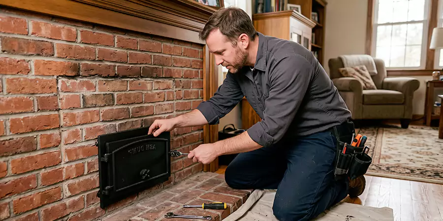 Fireplace Ash Dump Door Installation Schertz