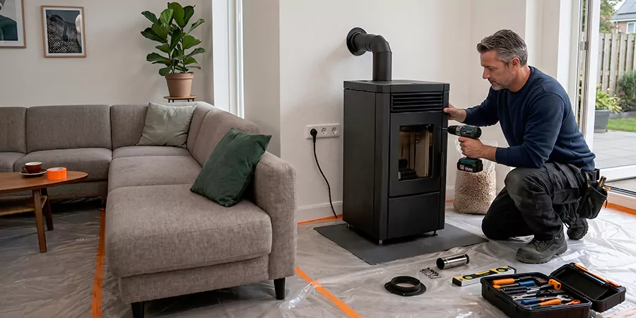 Fireplace Surround and Wall Installation Schertz