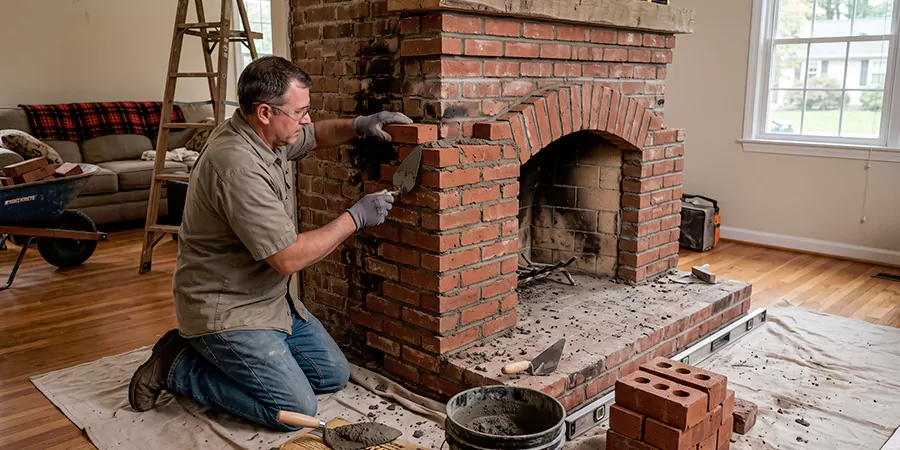 Rebuild Stone Fireplace Schertz