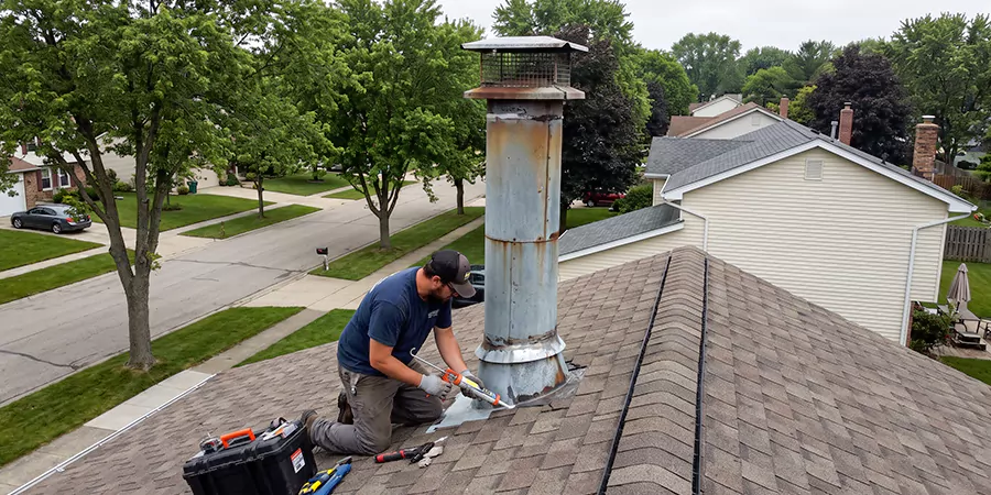 Stone, Stucco, and Metal Chimney Leak Repair Schertz