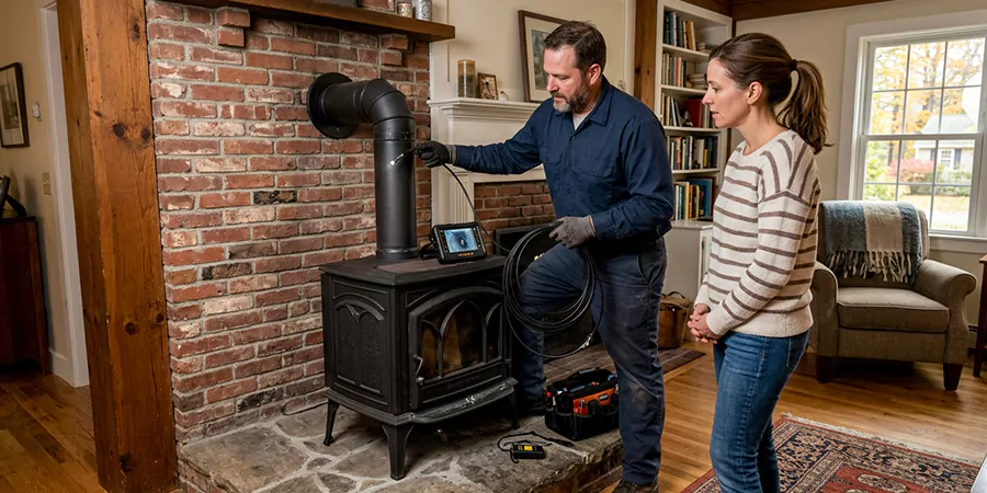 Wood Stove Chimney Inspection Schertz
